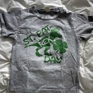 Gray St. Pat-Rex Day Kids T-Shirt